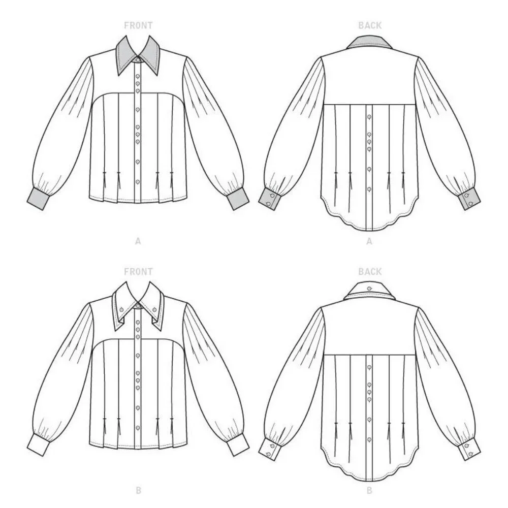 Vogue Sewing Pattern 9333 Shirt Misses Size‎ 6-14